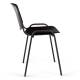 Стул STAFF "Iso Plast CF-009", черный каркас, пластик черный. Фото товара с разных ракурсов.