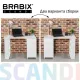 Стол письменный/компьютерный  "Scandi CD-016", 1100х500х750 мм, 4 ящика, белый, 641891, ЦБ013707-1. Фото товара с разных ракурсов.