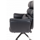 Офисное кресло Chairman 433 Россия экокожа черная. Фото товара с разных ракурсов.