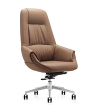 Кресло HAWASAN (ХАВАСАН) PREMIUM EX-810, хромированная сталь, экокожа, коричневое, 533236