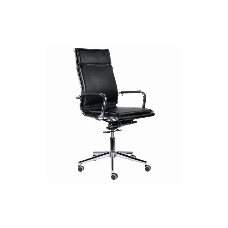 Кресло офисное  PREMIUM "Kayman EX-532", экокожа, хром, черное главное фото