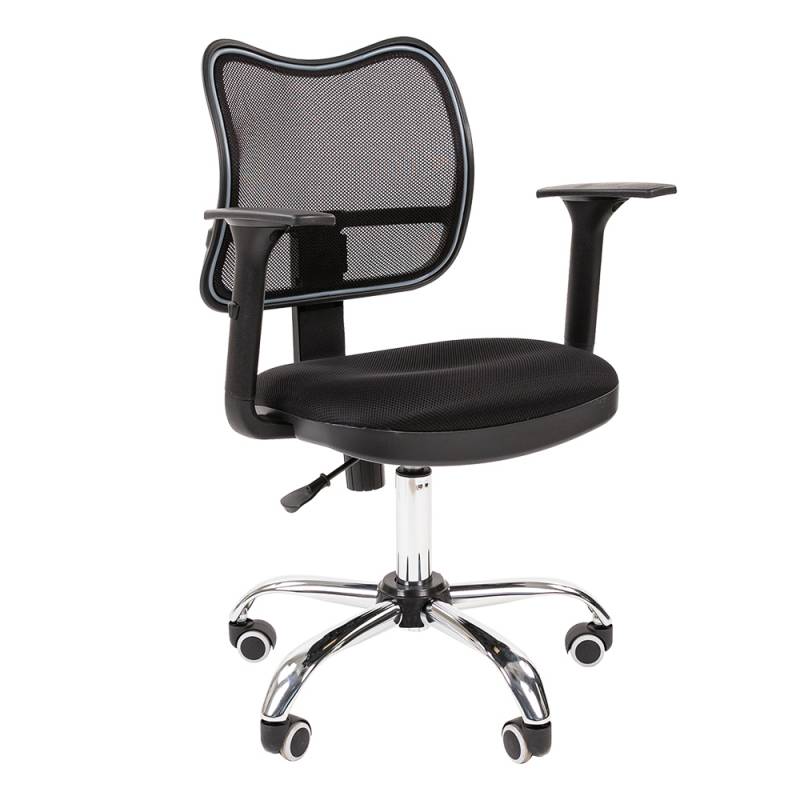 Офисное кресло Chairman 450 хром Россия СТ TW-11/TW-01 черный главное фото